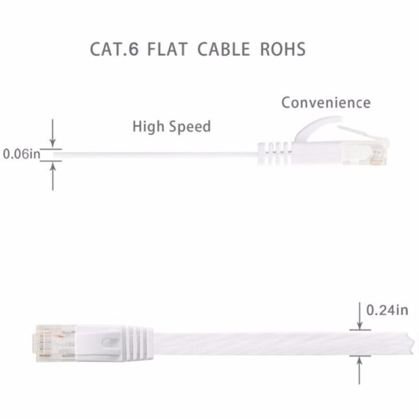 Cat6 CAT7 RJ45 Flat Network Cable 0.5m - 30m - Image 3