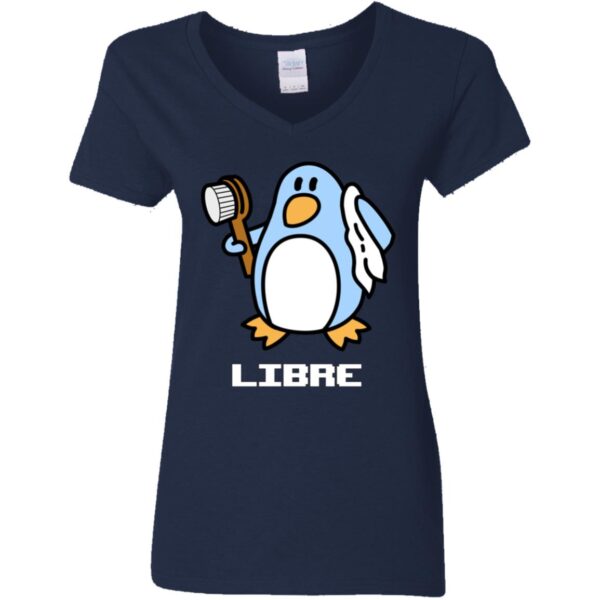 Libre Ladies' 5.3 oz. V-Neck T-Shirt - Image 3