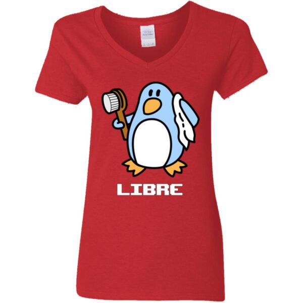 Libre Ladies' 5.3 oz. V-Neck T-Shirt - Image 5