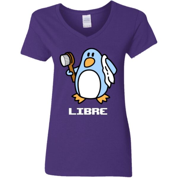 Libre Ladies' 5.3 oz. V-Neck T-Shirt - Image 4