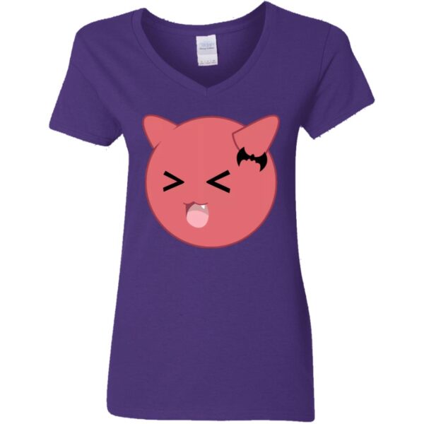 Little Daemon Ladies' 5.3 oz. V-Neck T-Shirt - Image 4