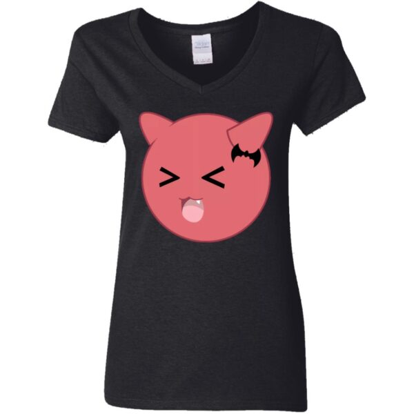 Little Daemon Ladies' 5.3 oz. V-Neck T-Shirt - Image 2